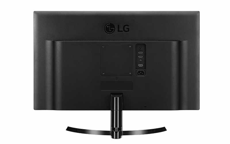 LG 24-Inch 4K UHD IPS Monitor Back View