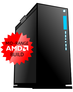 Graphic Design Mid Range AMD PC build